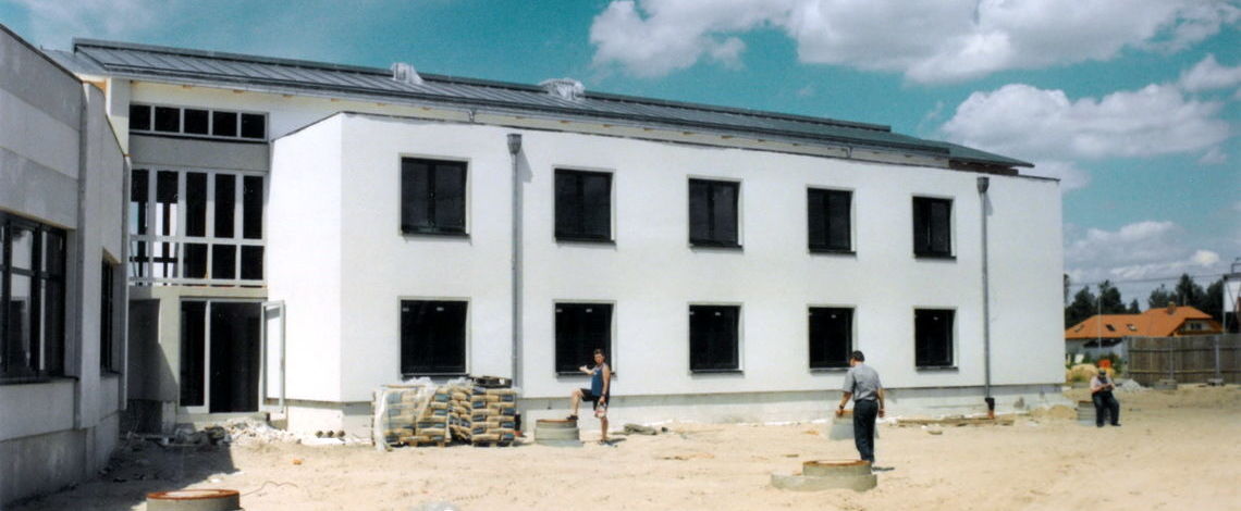 Die Werkstatt Gallinchen 1997 im Bau.