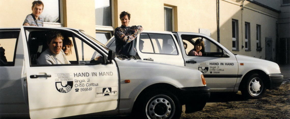 Neuer Polo und neuer Golf von der Aktion Sorgenkind, Januar 1993.