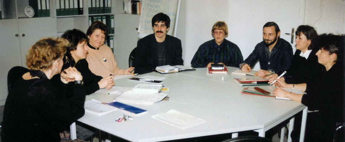Beratung in der Ringstraße im Januar 1993.
