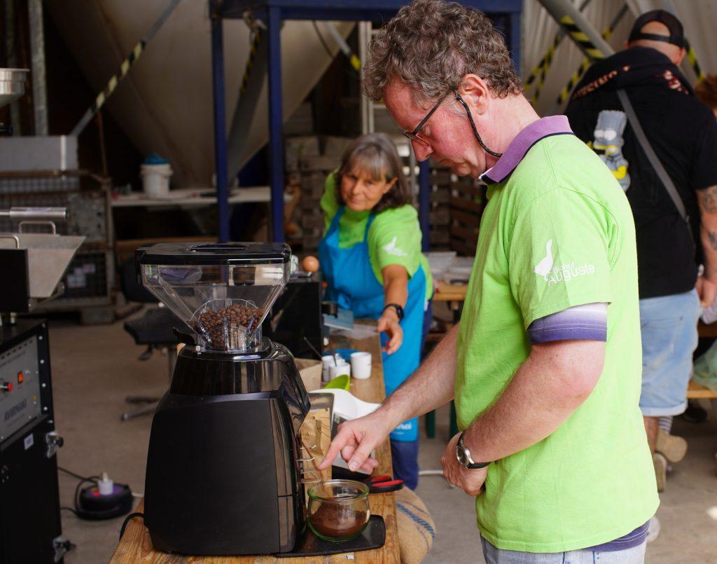 Vorstellung des Kaffeeröstens beim Biohoffest 2026